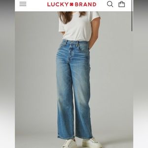 Lucky Brand High Rise Wide Leg Jeans 4/27